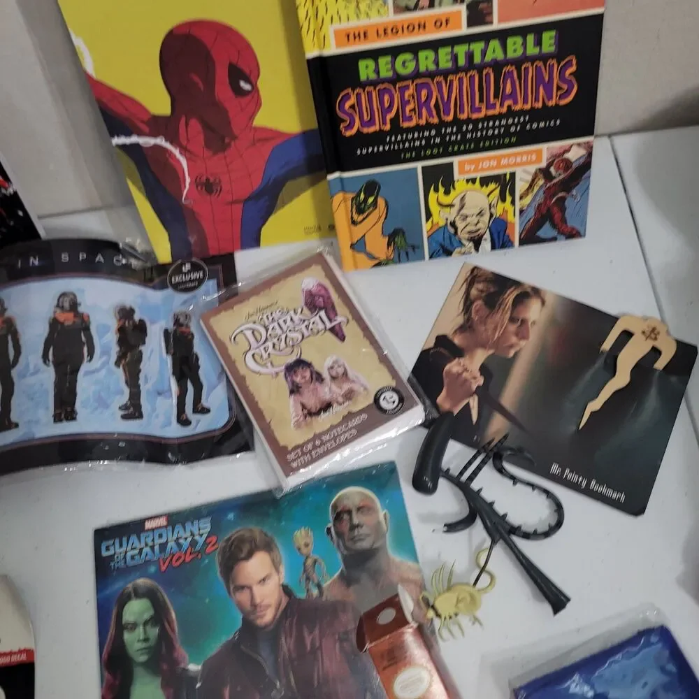 Loot crate lot random items x-files spiderman hero horror poster 90s nostalgia